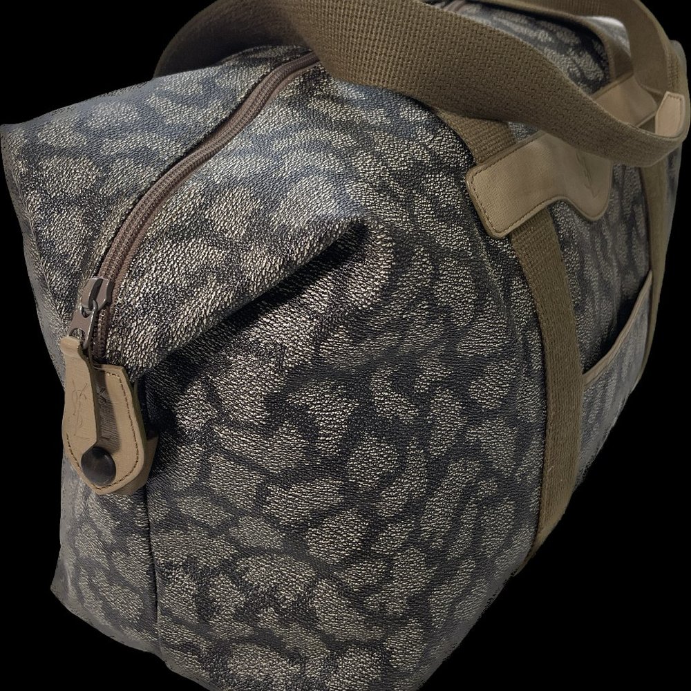 Auc YSL vintage coated canvas/leather travel/shoulder XL bag - Picture 15 of 16